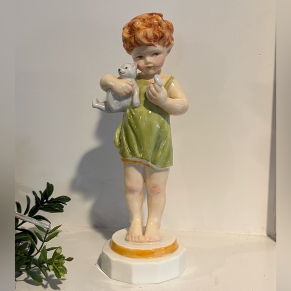 Royal Worcester Made in England Hand Painted Boy Figurine